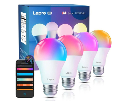 Inteligentne oświetlenie Lepro Lepro B1 AI Smart Bulb E27 - inteligentne żarówki E27 (4szt)